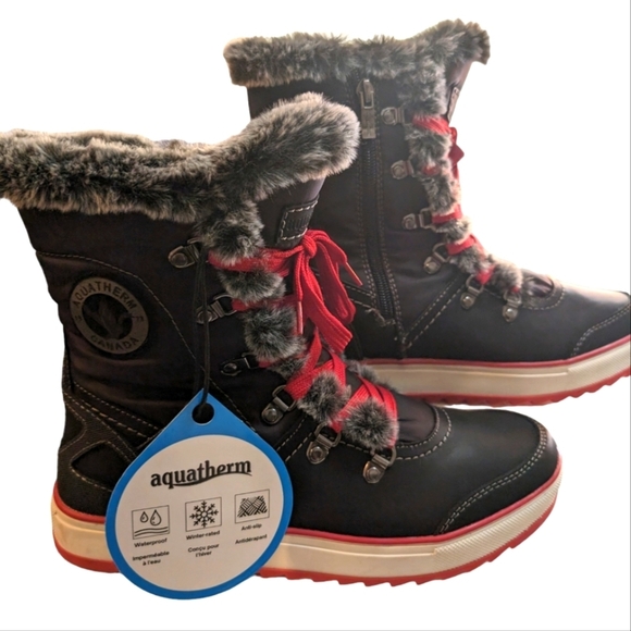 Aquatherm Canada Athletic Winter Boot - Mara Red....Size 11 - Picture 2 of 10